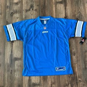 NWT Detroit Lions Men’s Pro Line Officially Licensed BlankJersey Blue Size Large